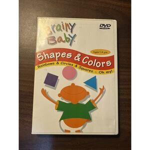Brainy Baby - Shapes and Colors (DVD, 2003) CIB Ages 1-4 34 Mins - Ships Fast